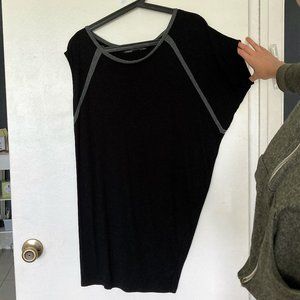 All Saints European-Made Asymmetrical T-Shirt Dress